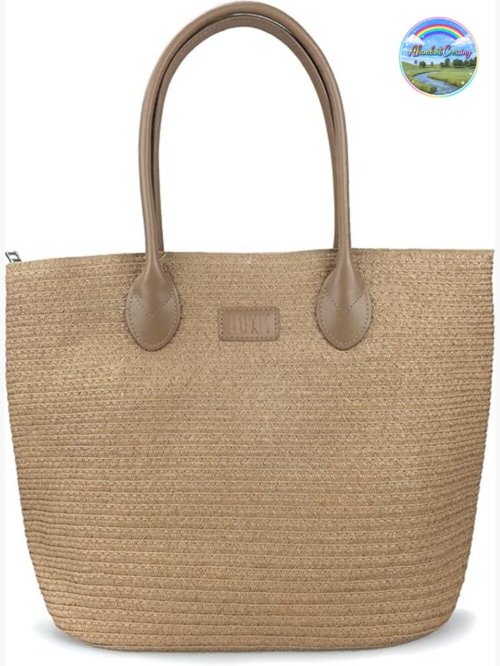 Rattan Straw Tote Summer Beach Shoulder Handbag Satchel